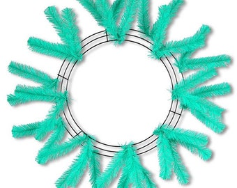 Teal Seafoam Green Deco Mesh Work Form, 15 inch Wreath Work Form, Wreath Making Supplies, Wreath Work Form, DIY wreath form, XX748870