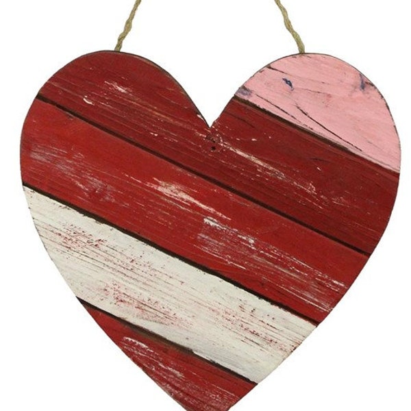 Signo de corazón de madera, signo de corazón de listón diagonal de 12 "x 12", signo del corazón del día de San Valentín, signo de corazón de madera del Día de San Valentín, signo de corona, AW9584