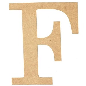 Letter &quot;F&quot;, 10 Inch Letters, Unfinished Letters, Initials for Wreaths, Letters for Wreaths, MDF letters for wreaths, AB2030