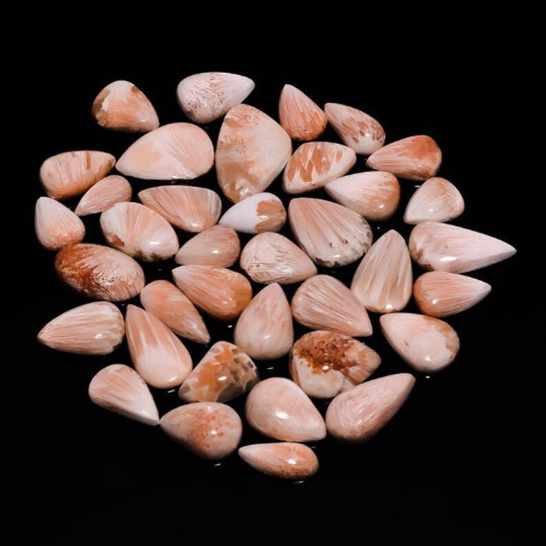Awesome Top Grade Quality 100/% Natural Pink Scolecite Mix Shape Cabochon Loose Gemstone For Making Jewelry