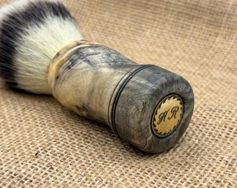 Brocha de afeitar personalizada - madera de castaño de Indias