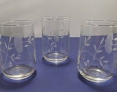 Princess House. Heritage floral juice tumblers.