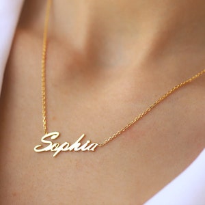 name necklace for women, get a name necklace, gold name necklace, gold chain with name, custom name chain, gold custom necklace, name plate