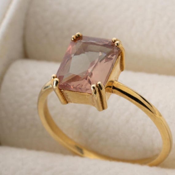 14K Gold Vermeil Zultanite Ring | Natural Color-Changing Zultanite Gem | Oval Natural Zultanite Gemstone Ring | Handmade Turkish Jewelry