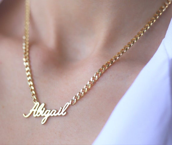 Gold Chain Necklace Customized