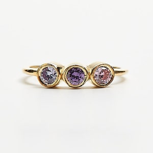 Family Birthstone Ring, 14K Gold Birthstone Ring, Personalized Gift, Mother’s Jewelry, Gift For Mother&#39;s, Initial Birthstone Ring, Moms Gift