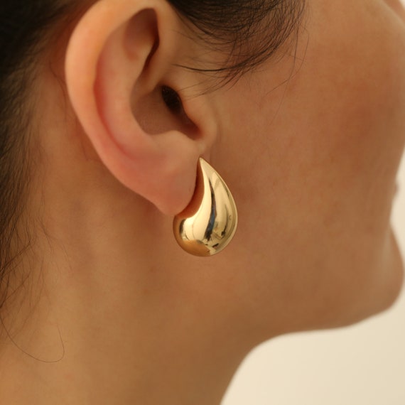 Shine Earring Dupes For Women, Teardrop Earrings, Gold Hoop Earrings, Statement Earrings, Gift For Her, Aesthetic Earrings Drop Earrings