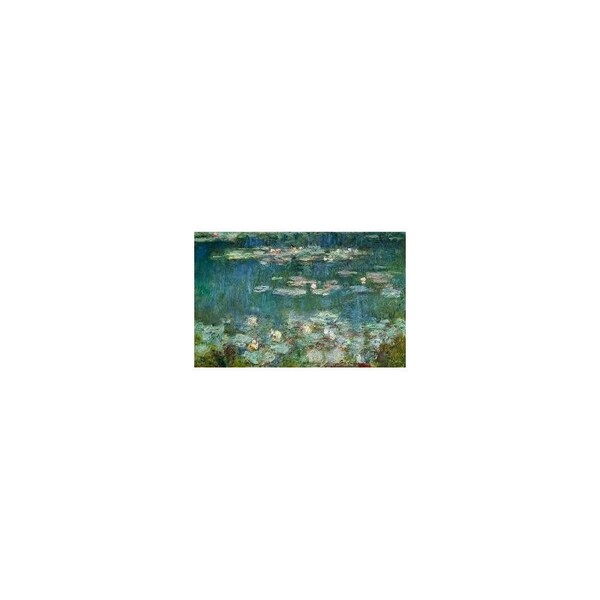 Lienzo calidad museo o lámina para enmarcar, Waterlilies: Green Reflections de Claude Monet