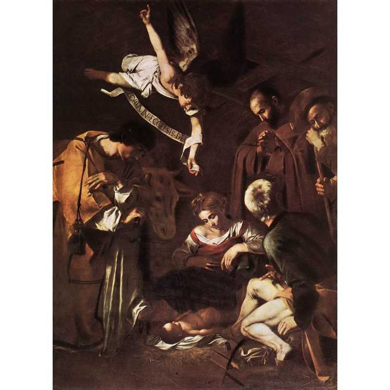 Museum Quality Canvas or Print for Framing, Nativity With Saint Francis