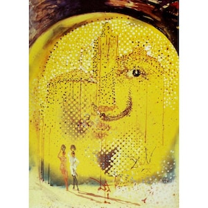 Museum quality canvas or print for framing, The Sun by Dalí, 1965 Salvador Dalí