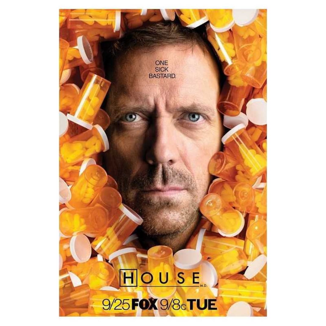 Poster or Framed Print Dr House Doctor House TV Series Etsy