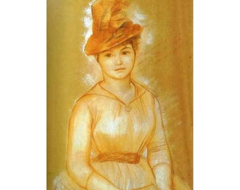 Museum quality canvas or art print for framing, Portrait of a Woman, Pierre-Auguste Renoir