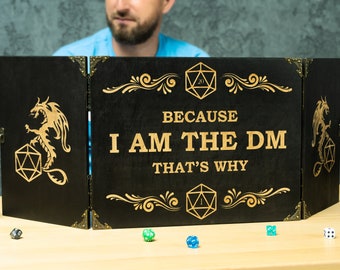 Dm screen, Dungeon master screen magnetic wood, dnd dm screen, Pathfinder, Dungeon Master Gamer gifts for men, Christmas gift for Man