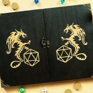 DM screen magnetic wood, dnd dm screen, Dungeon Master Gamer screen, Pathfinder, Wooden dm screen dnd,Christmas gift for men