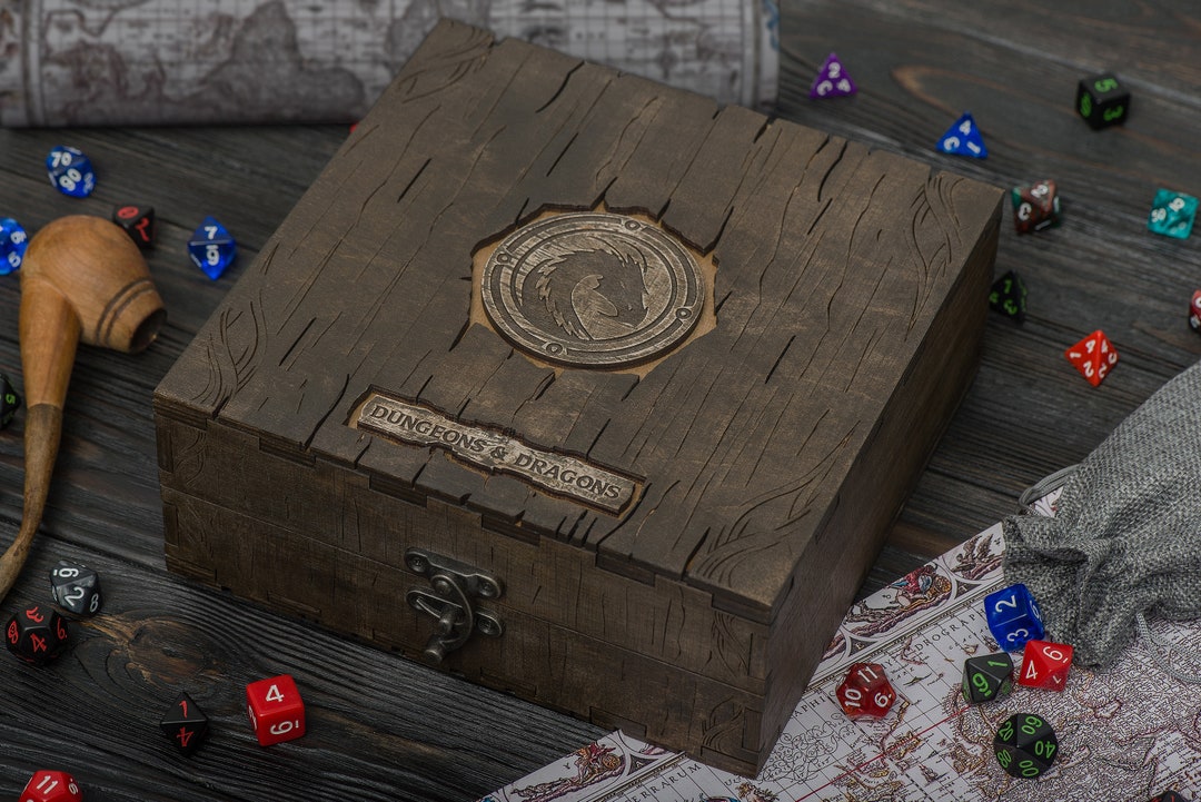 Dnd Dice Box, Wooden Dice Box and Tray, Dice Tray and Storage, Dice