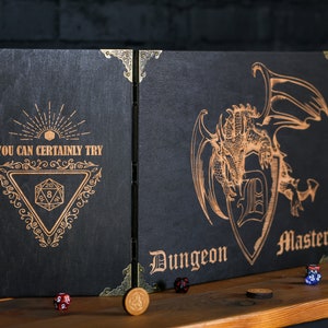 Wooden dm screen magnetic, Dungeon Master wood magnetic screen, dnd dm screen,  RPG screen, gifts for DM