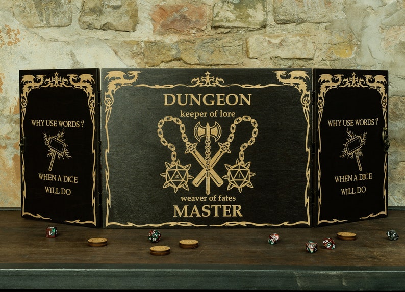 Dm Screen Dm Screen Viking Dnd Dm Screen Wood Etsy