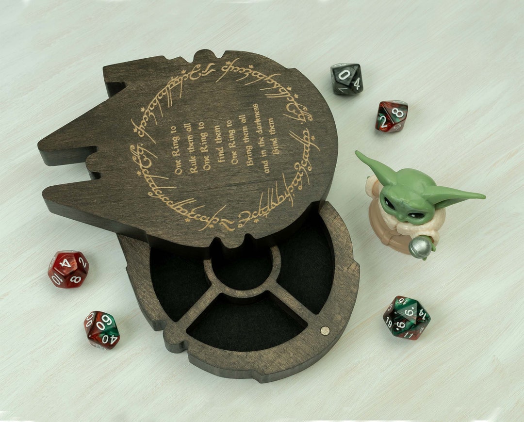 Dnd Dice Box Wood Dnd Dice Case Personalized LOTR Dice Etsy