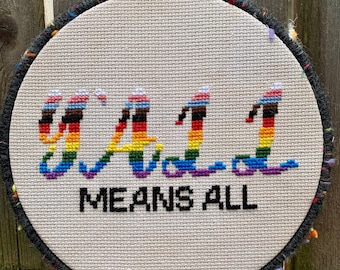 Y'all Means All Cross Stitch Pattern