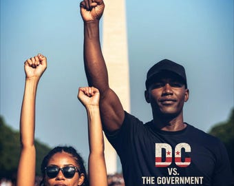DC vs The Government Shirt, Free DC Protest TShirt, Activism Graphic Tee, Political Statement Apparel, DC Flag Heritage Design