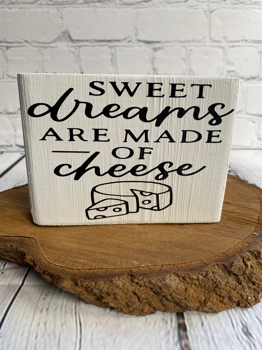 Cheese Sign, Cheese Wood Block Sign, Farmhouse Cheese Decor Set, Wine ...