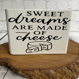 Cheese Sign, Cheese Wood Block Sign, Farmhouse Cheese Decor Set, Wine and cheese decor, Charcuterie cheese sign