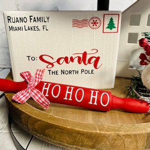 Personalized Letter to Santa wood sign, Personalized Letter to Santa sign, Personalized Christmas sign, Wood Christmas sign