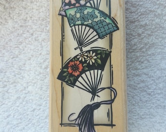 Stampendous Rubber Stamp-N Dancing Fan; SWS012-2000