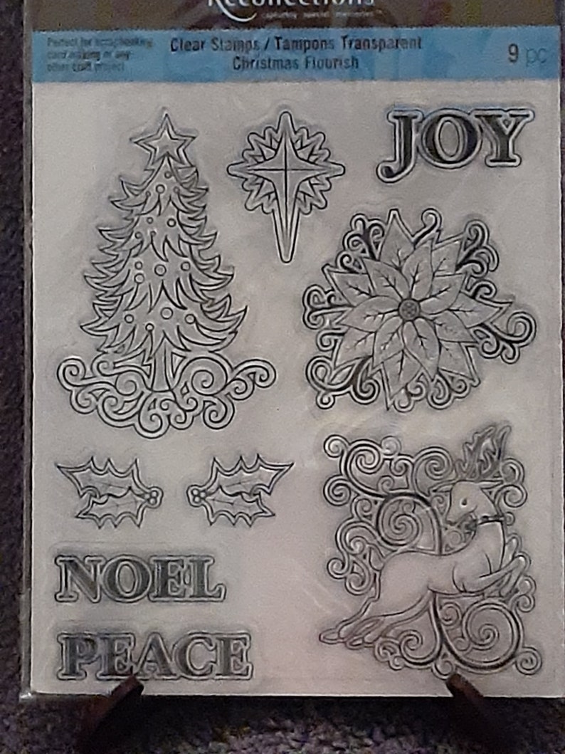 Recollections Clear Stamps Christmas Joy 146639 Etsy