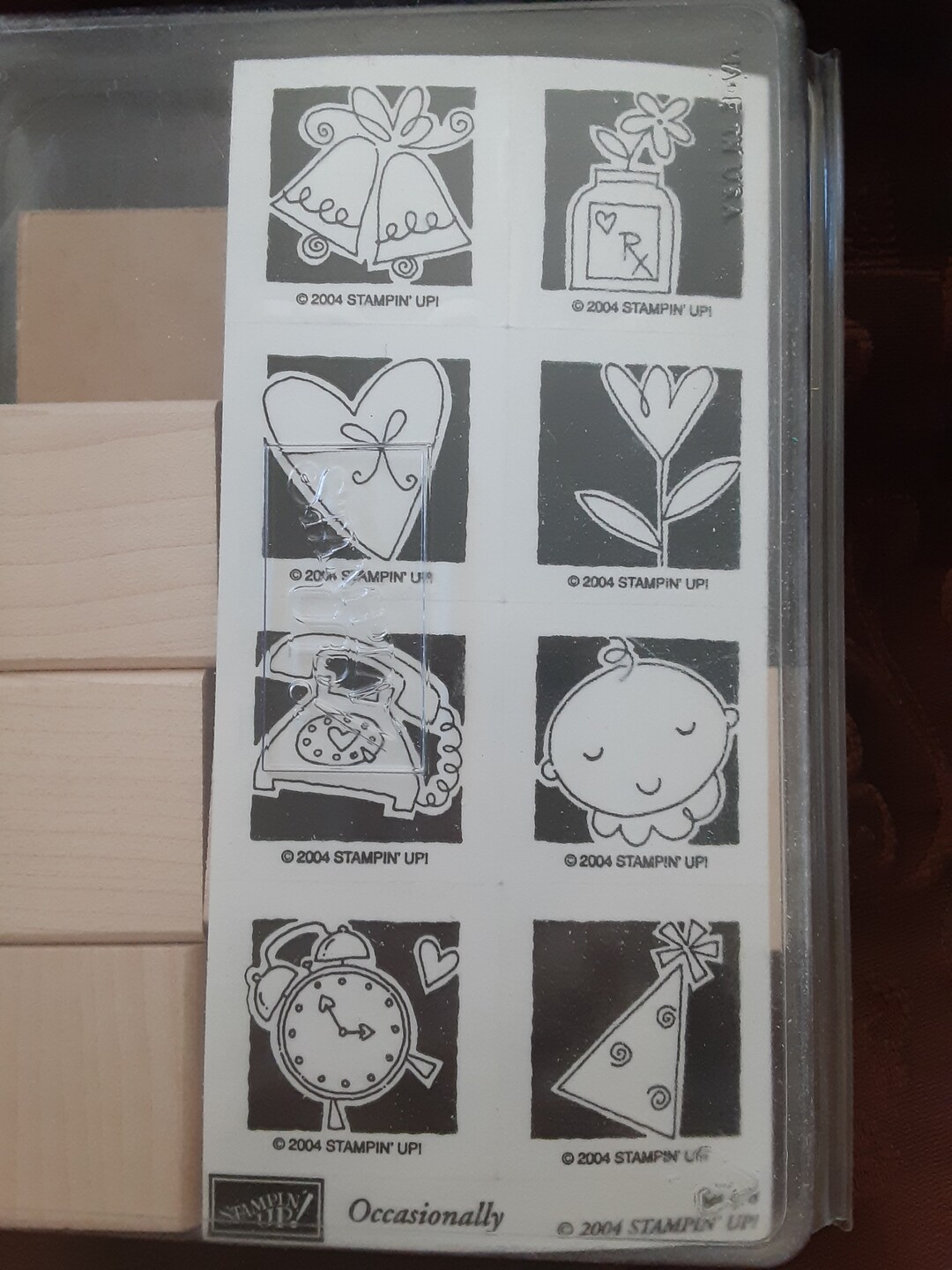 Stampin up Rubber Stamp Set; Occasionally; 2004 - Etsy