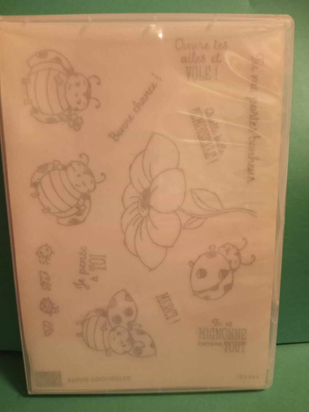 Stampin up Cling Stamp Set Petite Coccinelle Etsy