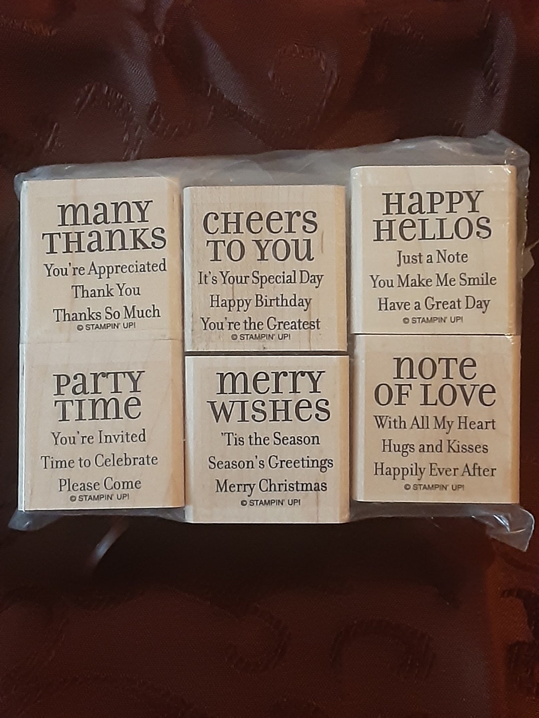 Stampin up Rubber Stamp Set; Lot's of Thoughts - Etsy