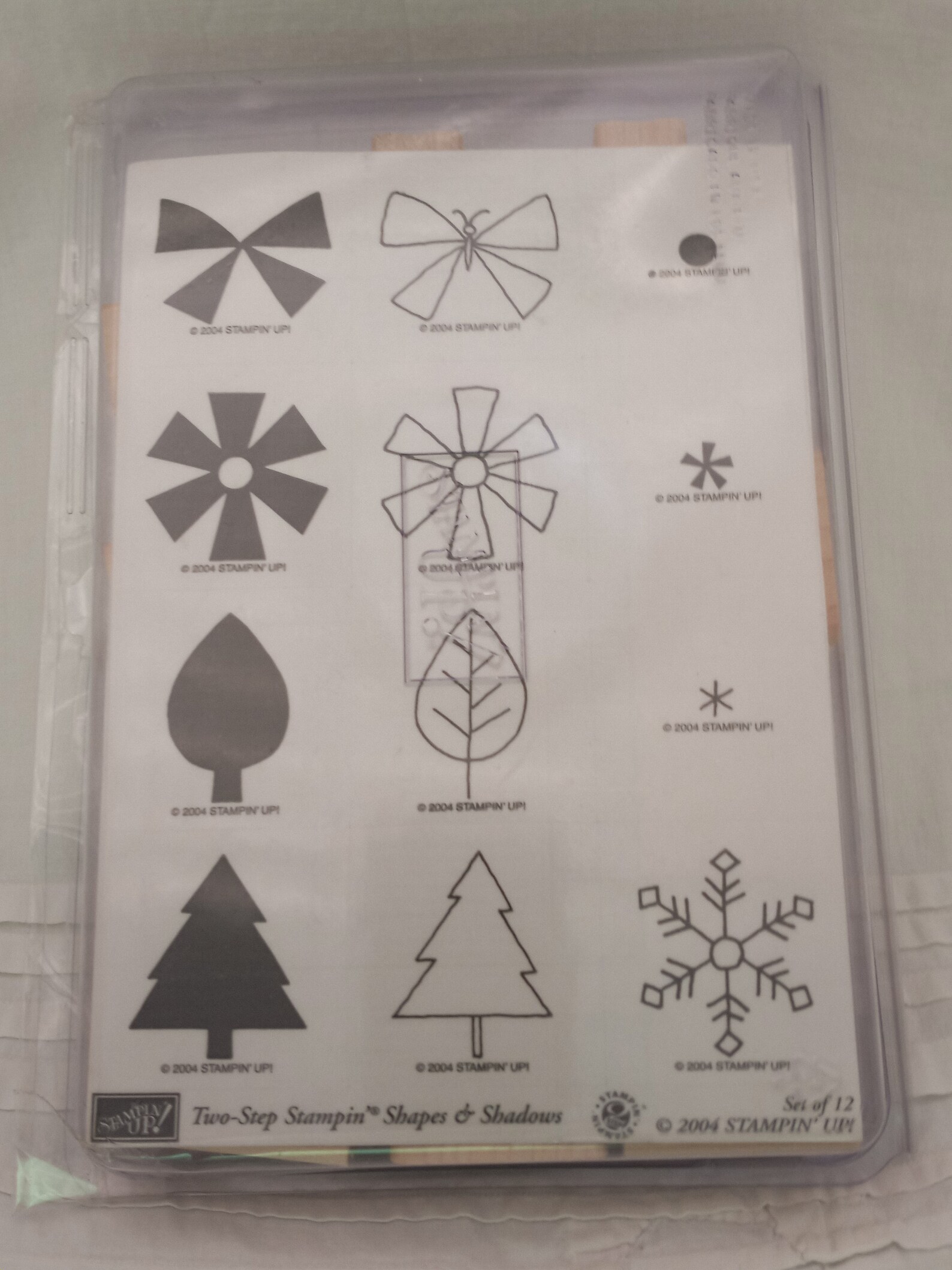 Stampin up Rubber Stamp Set Shapes & Shadows 2004 Etsy