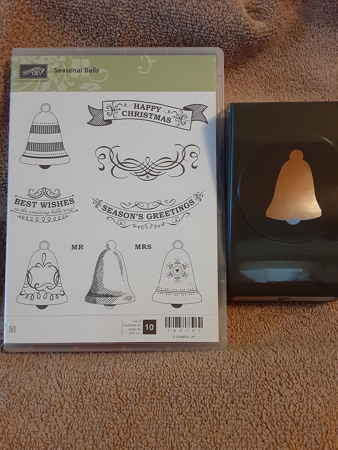 Stampin up Rubber Stamp Set and Punch; Seasonal Bells - Etsy