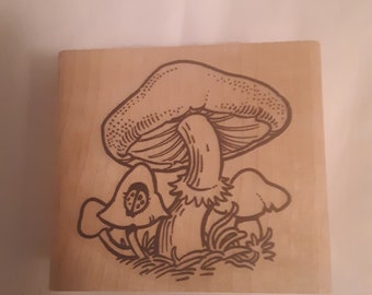 Viva Las Vegastamps Rubber Stamp; Toad Stools