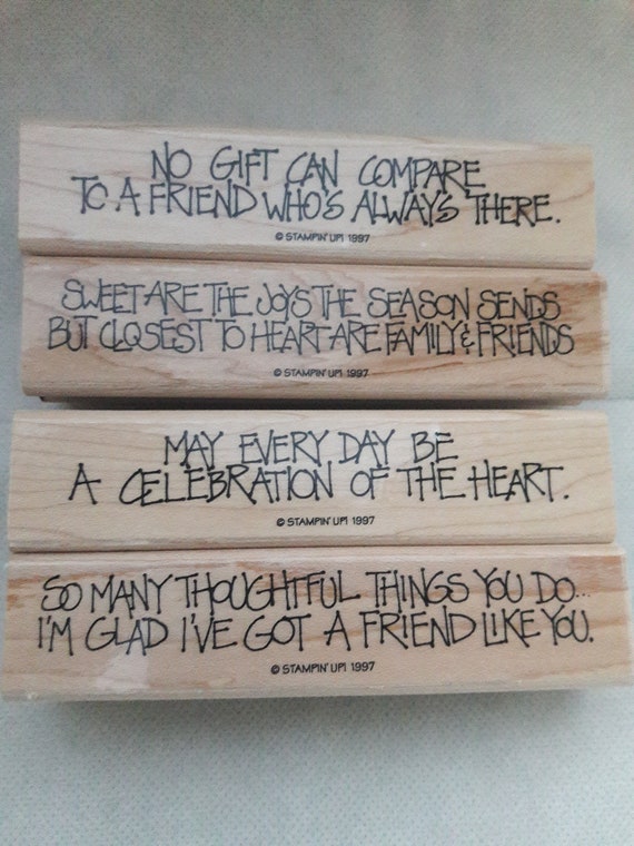 Stampin up Rubber Stamp Set Thoughts 4 You1997 Etsy