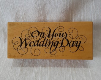 PSX Rubber Stamp; Wedding Day; F-1851; 1996