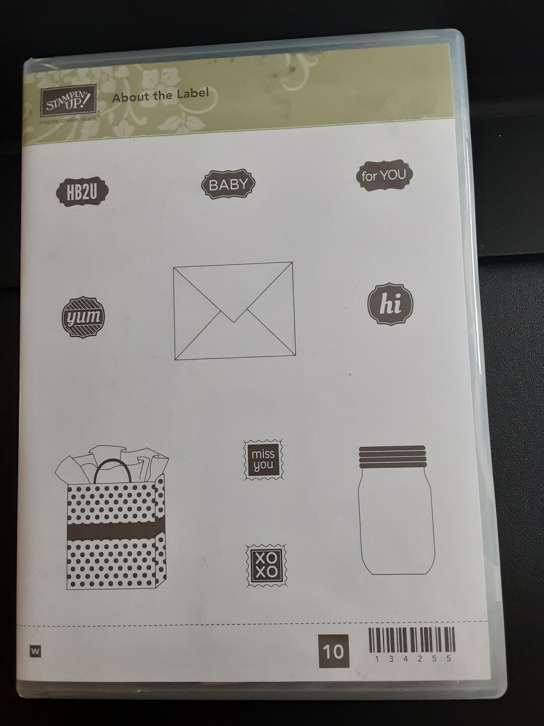 Stampin up Rubber Stamp Set; About the Label - Etsy