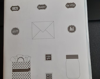 Stampin Up Rubber Stamp Set; About the Label