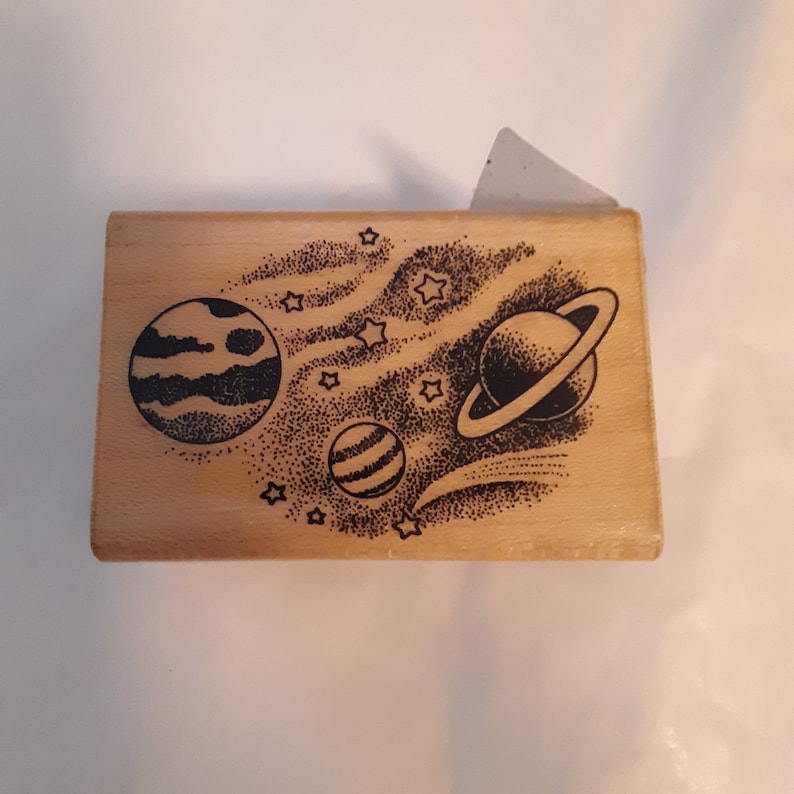 Hero Arts Rubber Stamp; Celestial Planets; C322; 1988