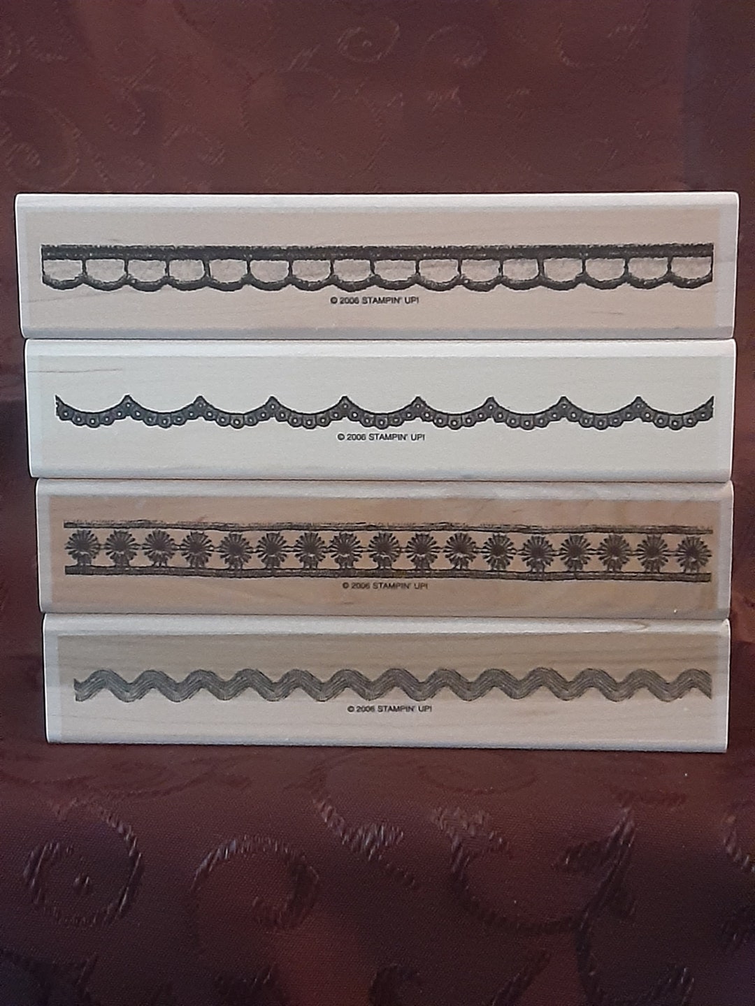 Stampin up Rubber Stamp Set Trimtastic 2006 Etsy