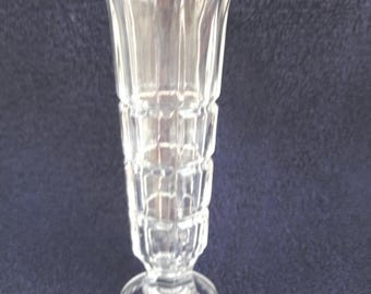 Vintage Borgonova 1950'S Cut Glass Bud Vase-Italy