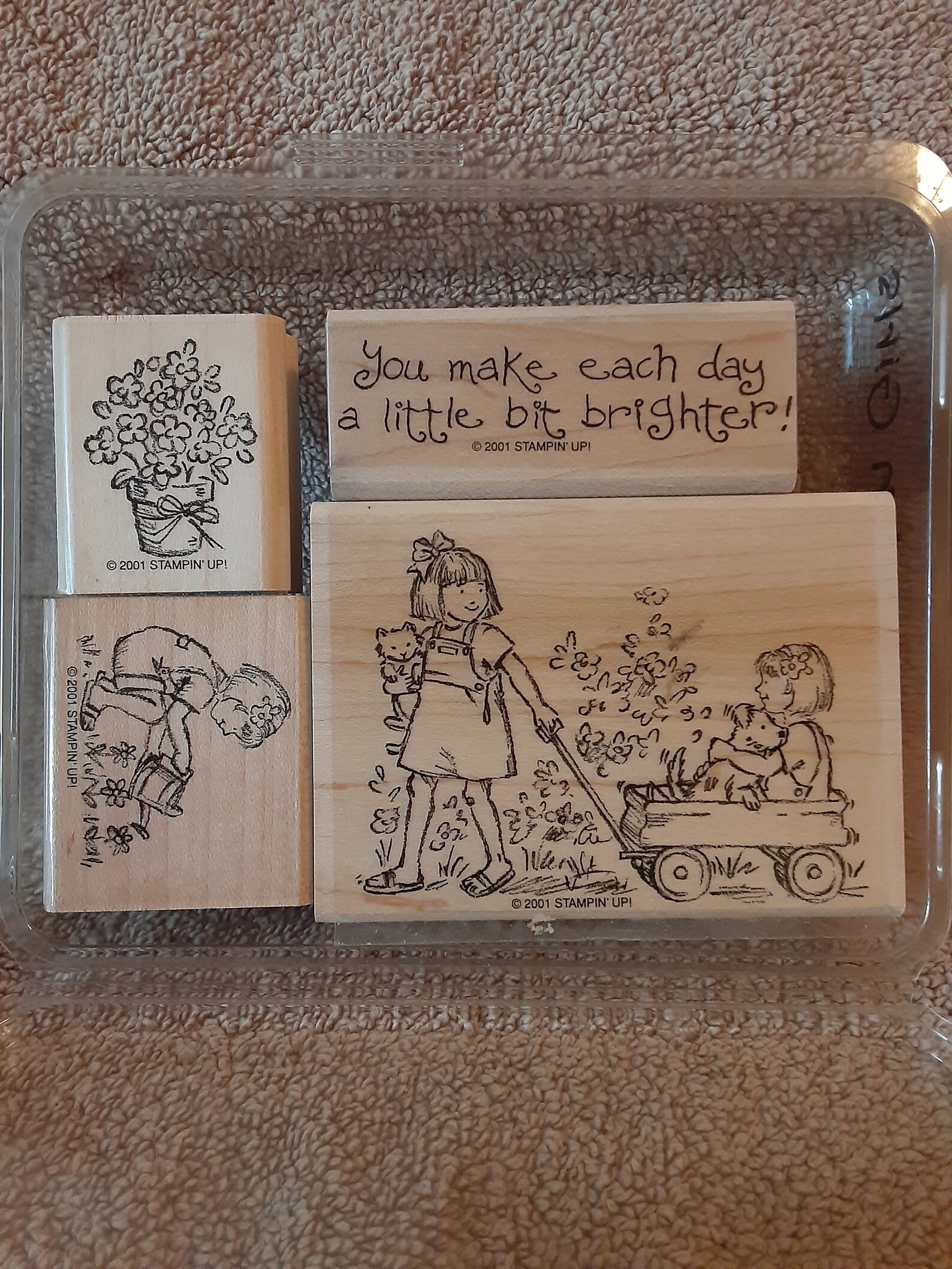 Stampin up Rubber Stamp Set; Friendships Grow; 2001 - Etsy