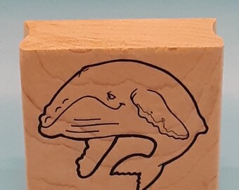 Leigh's Wishing Well Rubber Stamp; Humpback Whale; D331