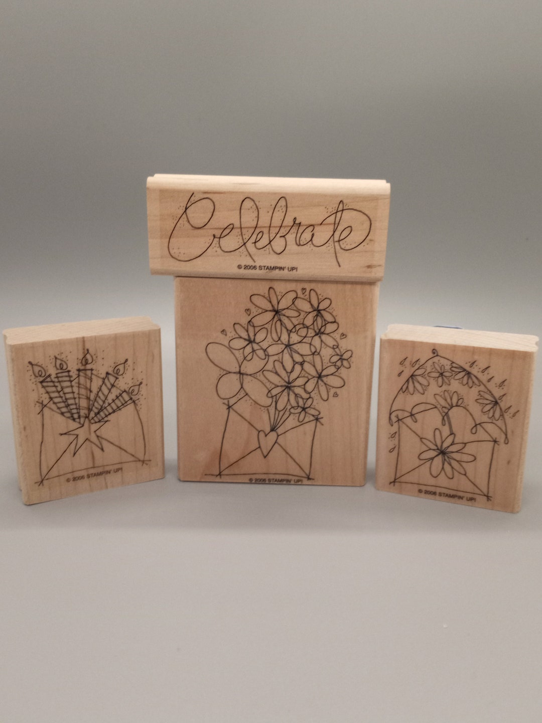Stampin up Rubber Stamp Set Send a Celebration 2006 - Etsy