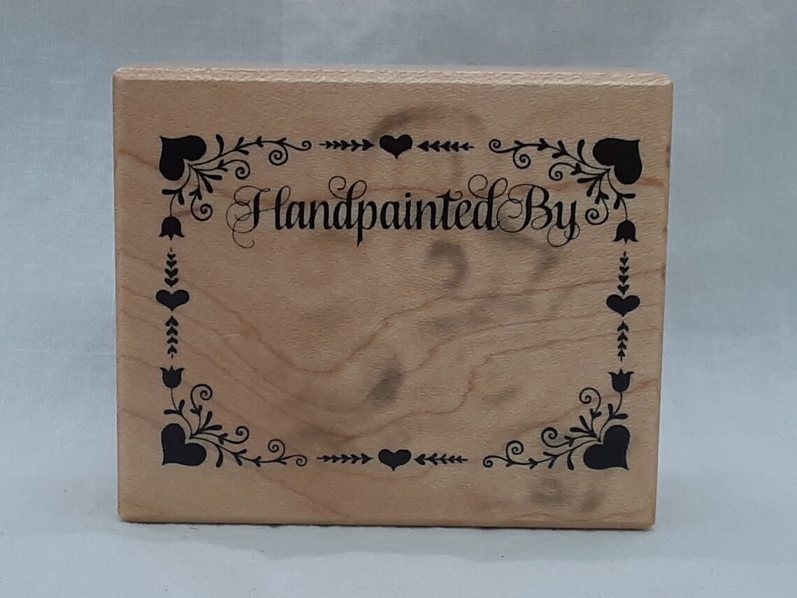 PSX Rubber Stamp Handpainted By E002 1990 Etsy