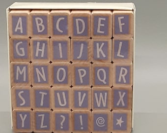 Hero Arts Rubber Stamp Set; Dancing Alphabet Block; LL828; 2003