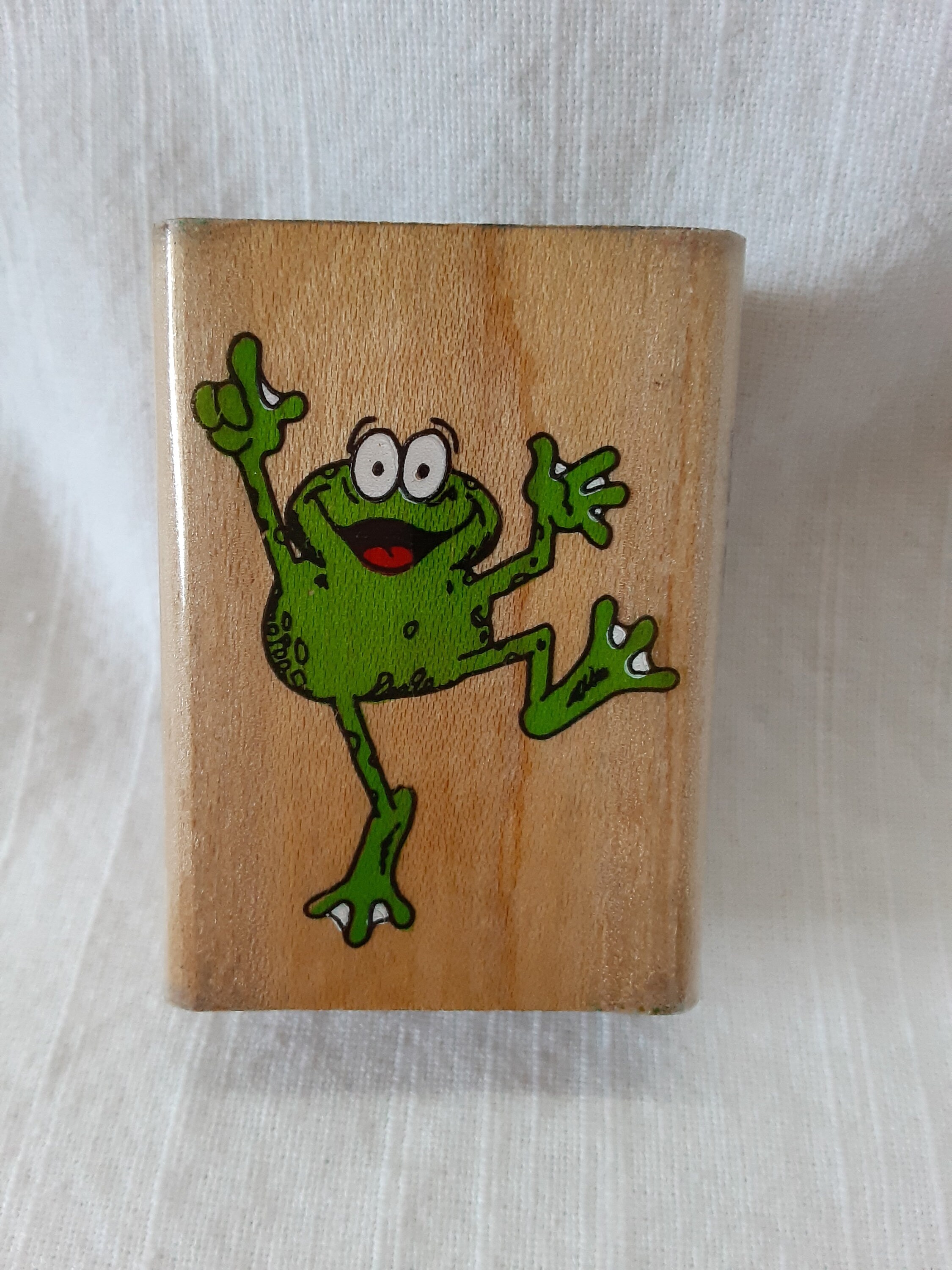 Inkadinkado Rubber Stamp; Say Hi Frog; 1122