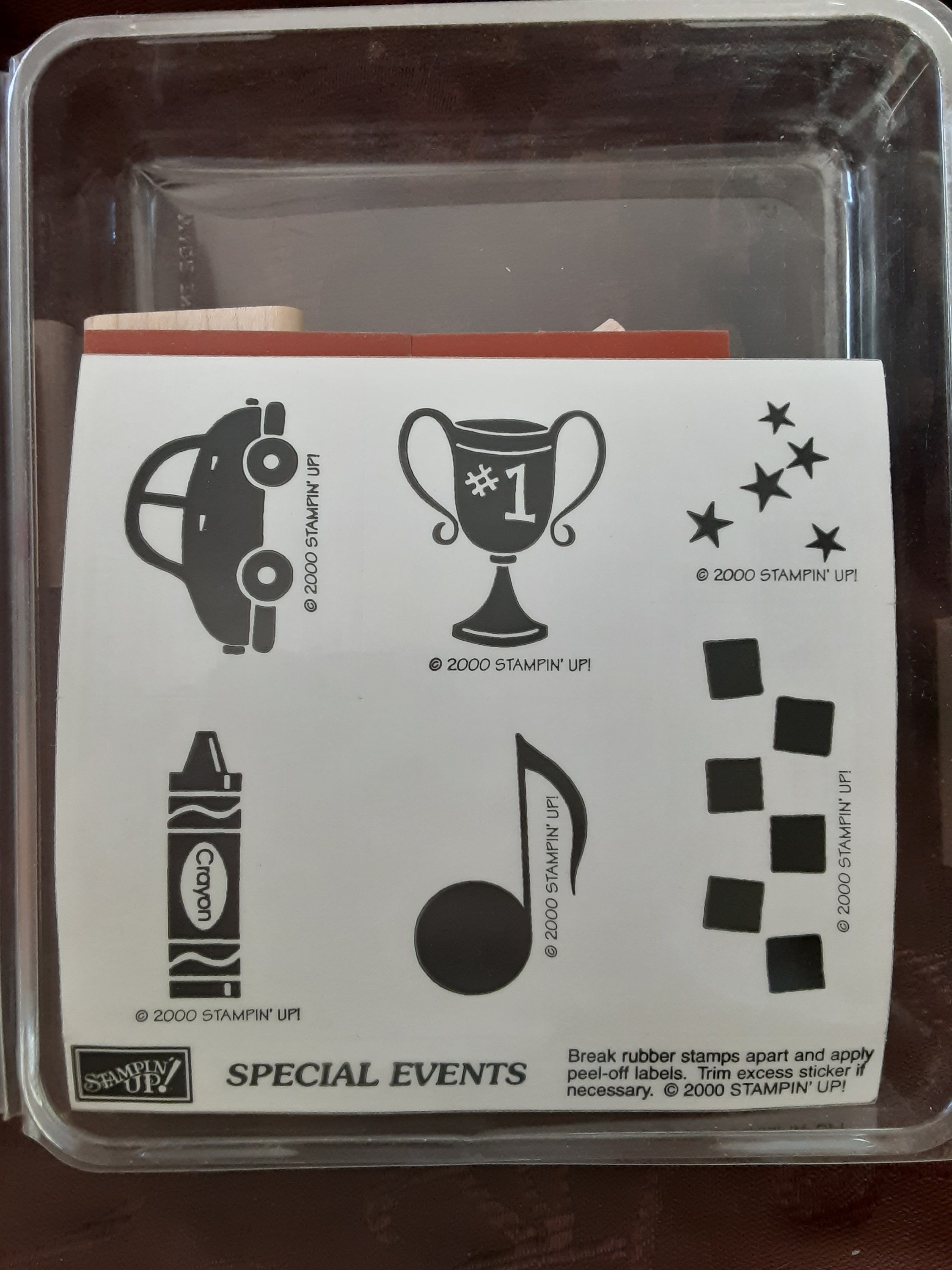Stampin up Rubber Stamp Set; Special Events; 2000 - Etsy