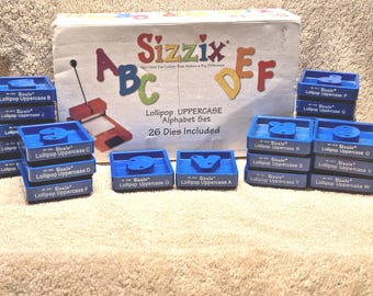 Sizzix Lollipop Uppercase Alphabet Replacement Letters; Choice